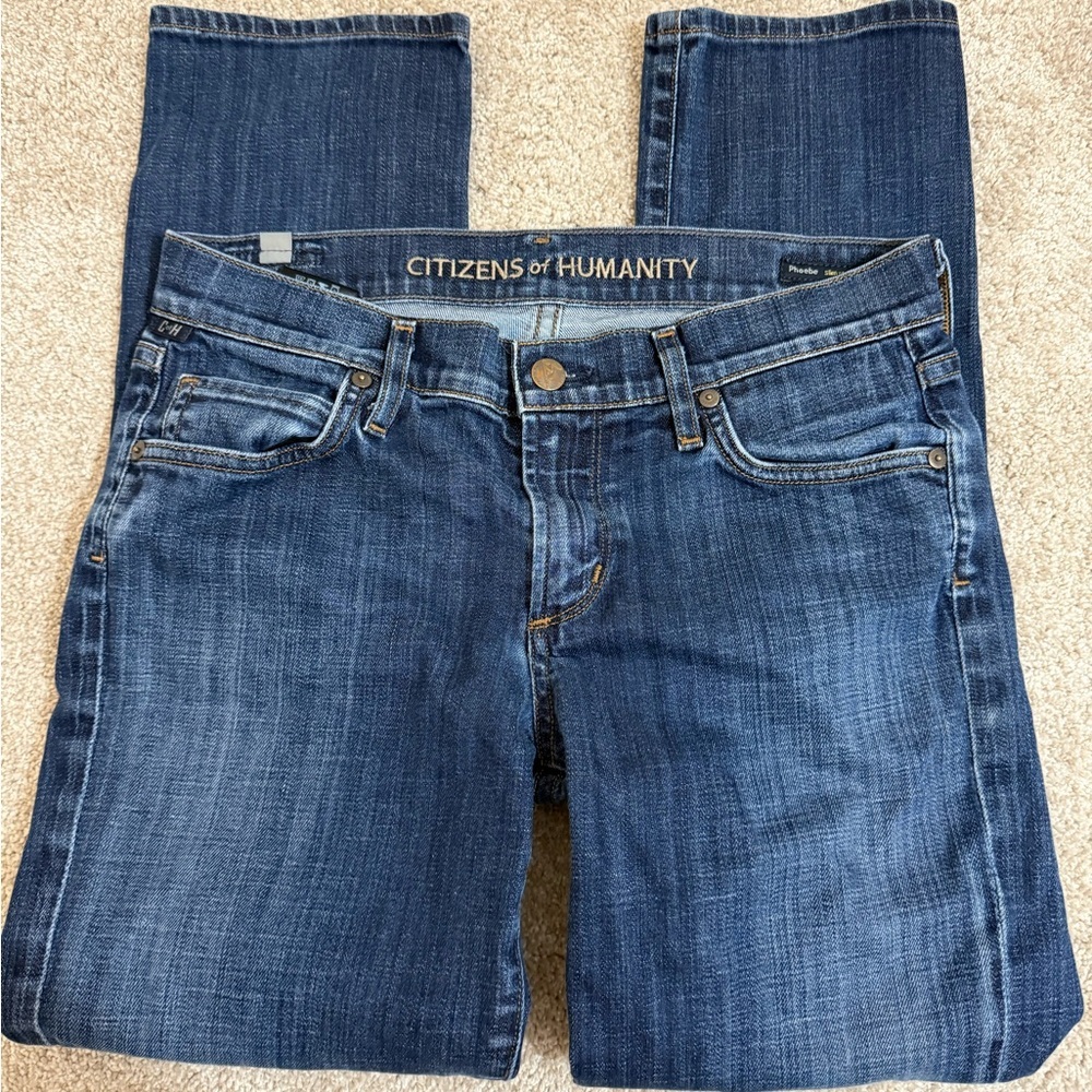Citizens of Humanity Women's Blue Straight Jeans‎